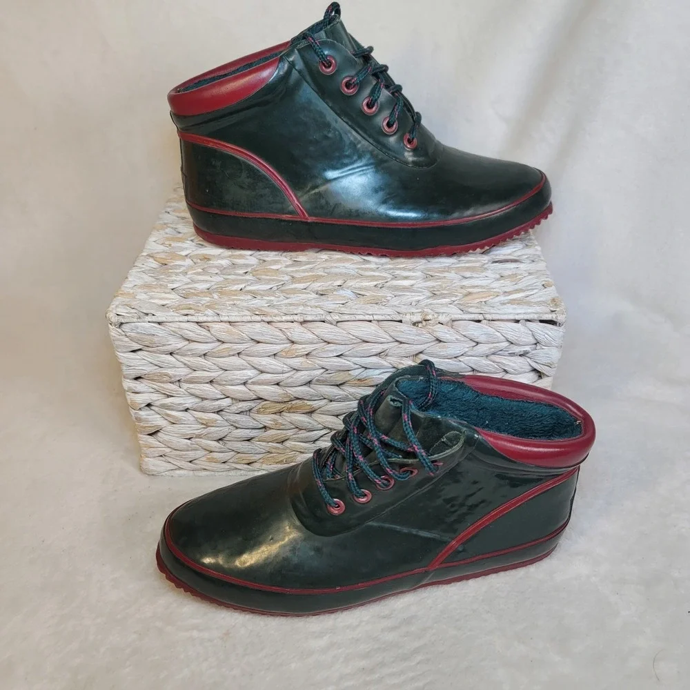 Sport Treds Ankle Boots‎ Rain Waterproof Thinsulate Nautical Insulation Womens 9